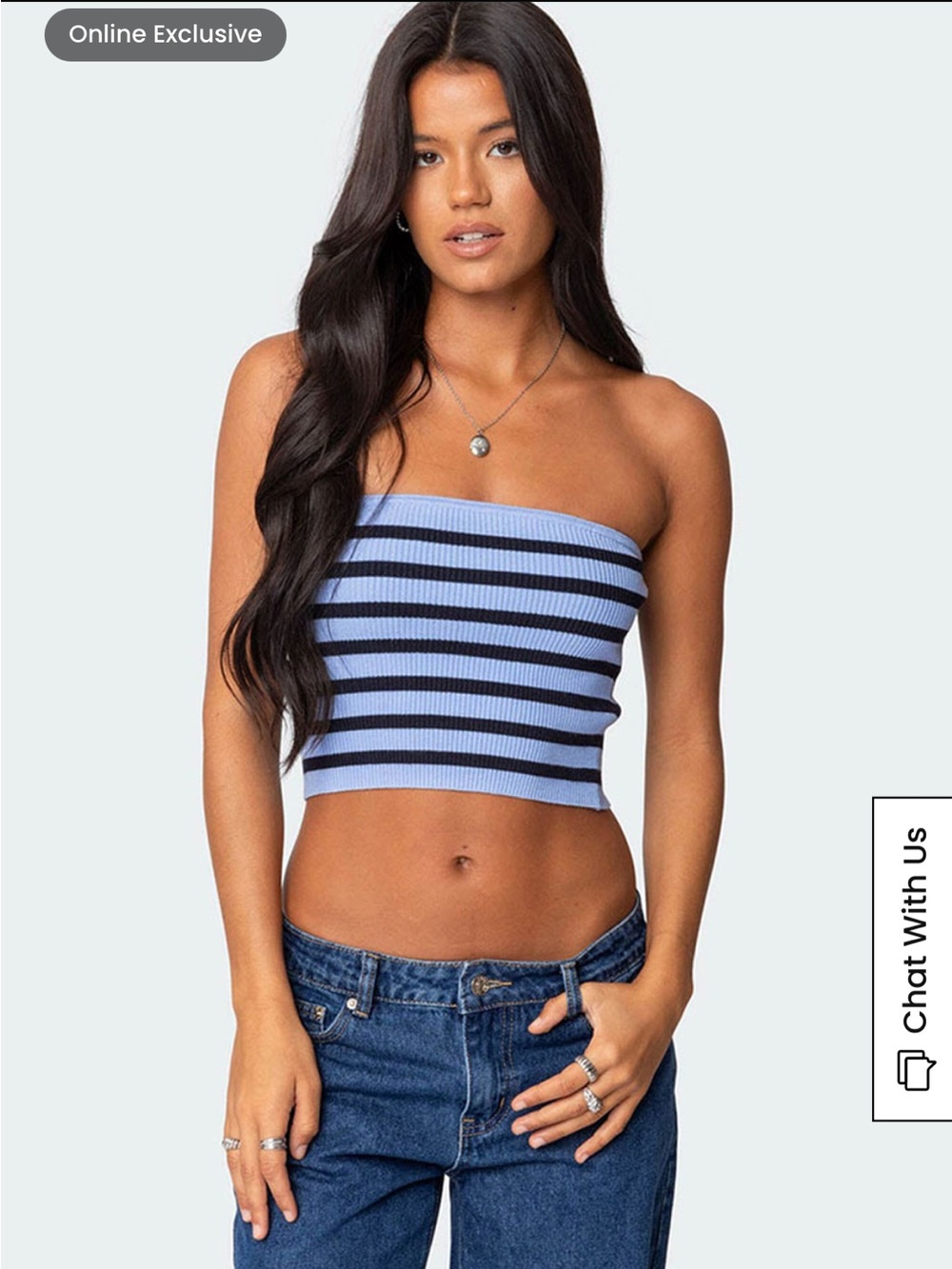 Edikted Lexi Ribbed Tube Top - Picture 6 of 6